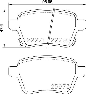 HELLA 8DB 355 024-651 - Əyləc altlığı dəsti, əyləc diski furqanavto.az