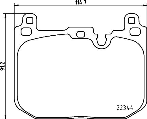 HELLA 8DB 355 025-621 - Əyləc altlığı dəsti, əyləc diski furqanavto.az