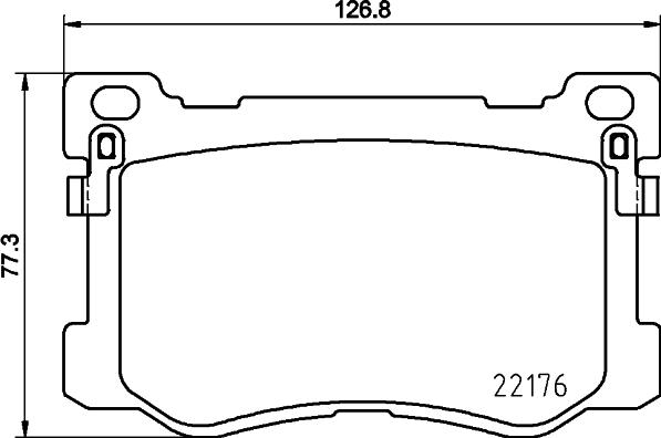 HELLA 8DB 355 025-271 - Əyləc altlığı dəsti, əyləc diski furqanavto.az