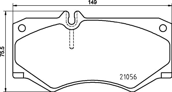 HELLA 8DB 355 025-721 - Əyləc altlığı dəsti, əyləc diski furqanavto.az