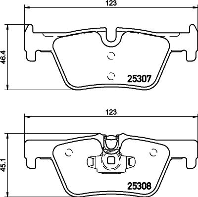 HELLA 8DB 355 026-521 - Əyləc altlığı dəsti, əyləc diski furqanavto.az