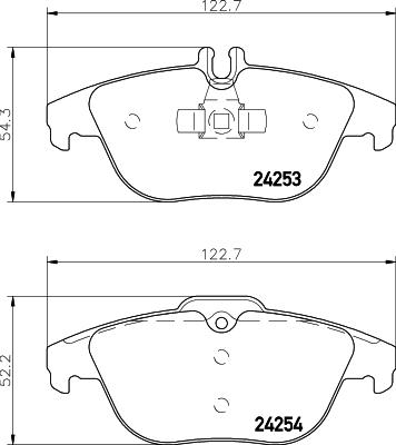 HELLA 8DB 355 026-181 - Əyləc altlığı dəsti, əyləc diski furqanavto.az