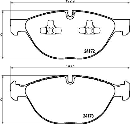 HELLA 8DB 355 026-171 - Əyləc altlığı dəsti, əyləc diski furqanavto.az