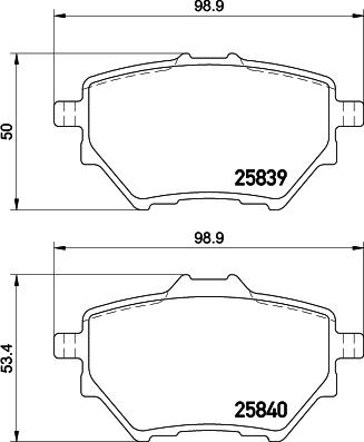 HELLA 8DB 355 020-991 - Əyləc altlığı dəsti, əyləc diski furqanavto.az