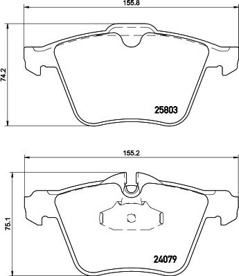 HELLA 8DB 355 020-921 - Əyləc altlığı dəsti, əyləc diski furqanavto.az