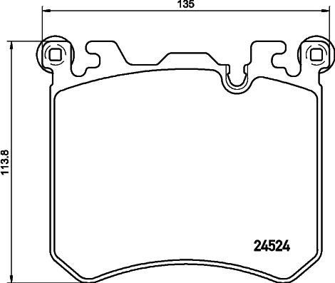 HELLA 8DB 355 020-431 - Əyləc altlığı dəsti, əyləc diski furqanavto.az