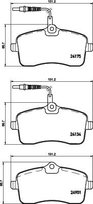 HELLA 8DB 355 020-671 - Əyləc altlığı dəsti, əyləc diski furqanavto.az