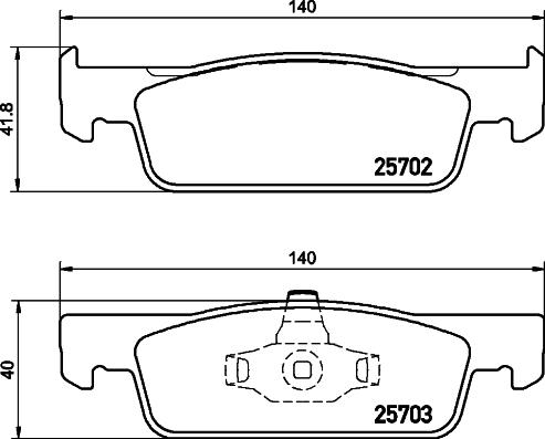 HELLA 8DB 355 020-801 - Əyləc altlığı dəsti, əyləc diski furqanavto.az