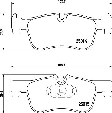 HELLA 8DB 355 020-201 - Əyləc altlığı dəsti, əyləc diski furqanavto.az