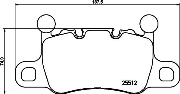 HELLA 8DB 355 021-401 - Əyləc altlığı dəsti, əyləc diski furqanavto.az