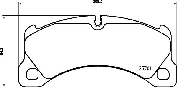 HELLA 8DB 355 021-191 - Əyləc altlığı dəsti, əyləc diski furqanavto.az