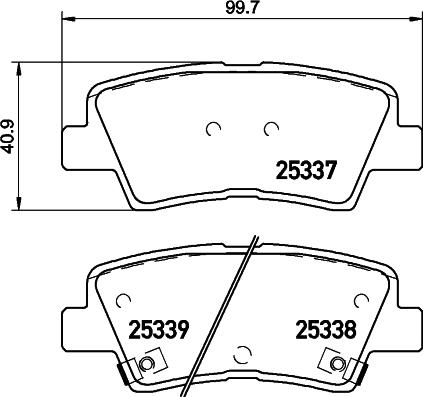 HELLA 8DB 355 028-871 - Əyləc altlığı dəsti, əyləc diski www.furqanavto.az