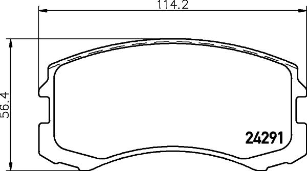 HELLA 8DB 355 028-391 - Əyləc altlığı dəsti, əyləc diski www.furqanavto.az