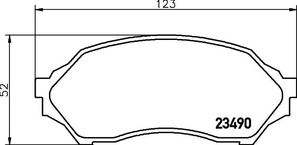 HELLA 8DB 355 027-561 - Əyləc altlığı dəsti, əyləc diski furqanavto.az