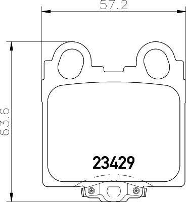 HELLA 8DB 355 027-511 - Əyləc altlığı dəsti, əyləc diski furqanavto.az