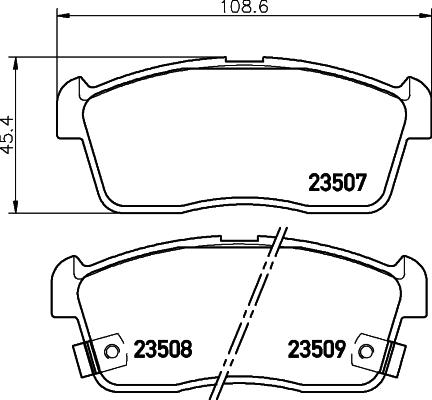 HELLA 8DB 355 027-581 - Əyləc altlığı dəsti, əyləc diski furqanavto.az