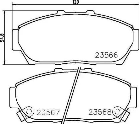 HELLA 8DB 355 009-981 - Əyləc altlığı dəsti, əyləc diski furqanavto.az