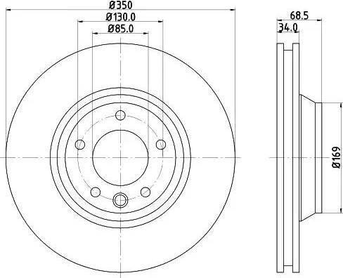 HELLA 8DD 355 121-101 - Əyləc Diski furqanavto.az