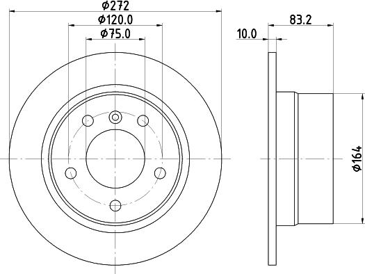 HELLA 8DD 355 104-821 - Əyləc Diski furqanavto.az