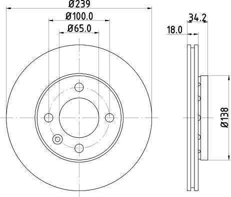 HELLA 8DD 355 104-211 - Əyləc Diski furqanavto.az