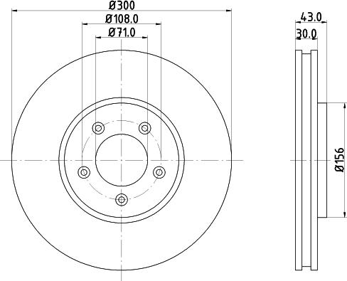 HELLA 8DD 355 106-821 - Əyləc Diski furqanavto.az