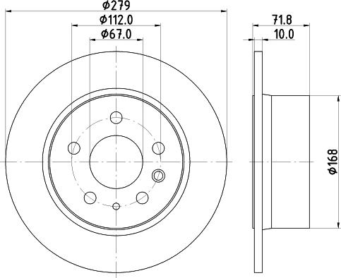 HELLA 8DD 355 100-991 - Əyləc Diski furqanavto.az