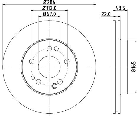 HELLA 8DD 355 100-941 - Əyləc Diski furqanavto.az