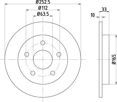 HELLA 8DD 355 100-971 - Əyləc Diski furqanavto.az