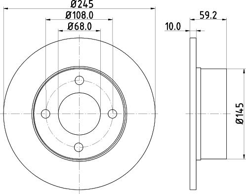 HELLA 8DD 355 100-601 - Əyləc Diski furqanavto.az