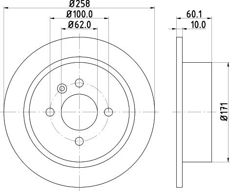 HELLA 8DD 355 100-351 - Əyləc Diski furqanavto.az