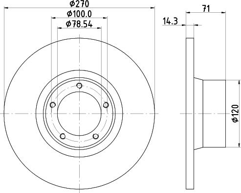 HELLA 8DD 355 100-291 - Əyləc Diski furqanavto.az