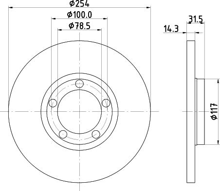 HELLA 8DD 355 101-401 - Əyləc Diski furqanavto.az