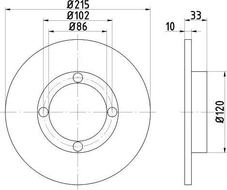 HELLA 8DD 355 101-851 - Əyləc Diski furqanavto.az