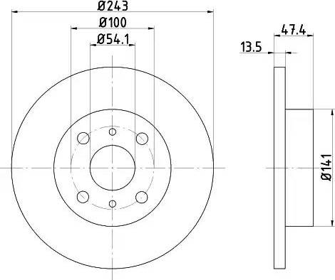 HELLA 8DD 355 101-301 - Əyləc Diski furqanavto.az