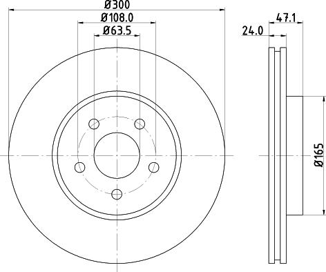 HELLA 8DD 355 108-042 - Əyləc Diski furqanavto.az