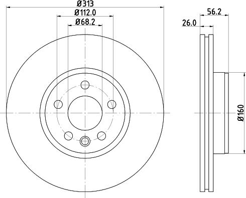 HELLA 8DD 355 108-102 - Əyləc Diski furqanavto.az