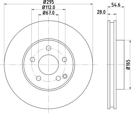 HELLA 8DD 355 108-781 - Əyləc Diski furqanavto.az