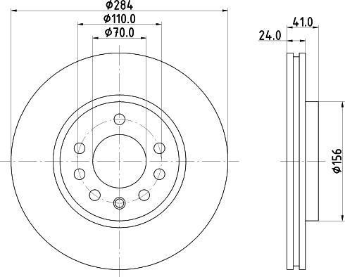 HELLA 8DD 355 103-631 - Əyləc Diski furqanavto.az