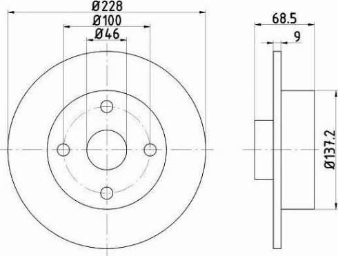 HELLA 8DD 355 103-621 - Əyləc Diski furqanavto.az