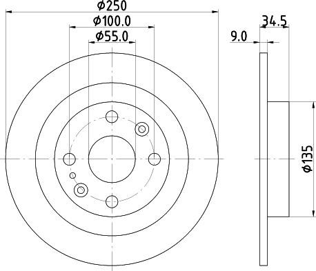 HELLA 8DD 355 103-191 - Əyləc Diski www.furqanavto.az