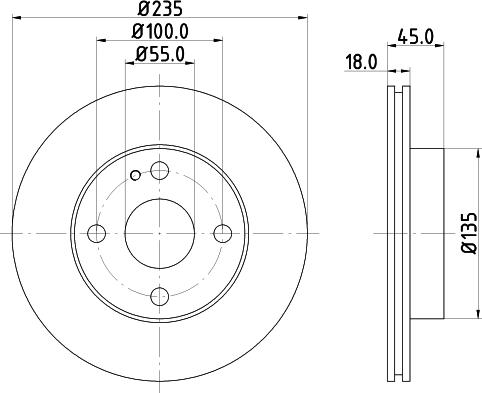 HELLA 8DD 355 103-171 - Əyləc Diski furqanavto.az