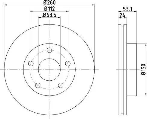 HELLA 8DD 355 103-801 - Əyləc Diski furqanavto.az