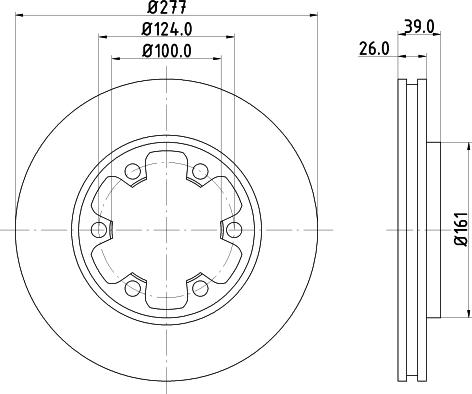 HELLA 8DD 355 102-921 - Əyləc Diski furqanavto.az