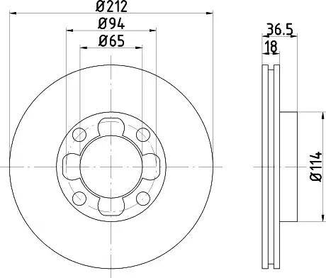 HELLA 8DD 355 102-111 - Əyləc Diski furqanavto.az