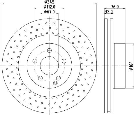 HELLA 8DD 355 122-022 - Əyləc Diski furqanavto.az