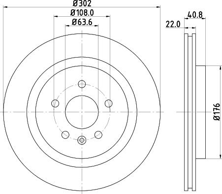 HELLA 8DD 355 119-142 - Əyləc Diski furqanavto.az