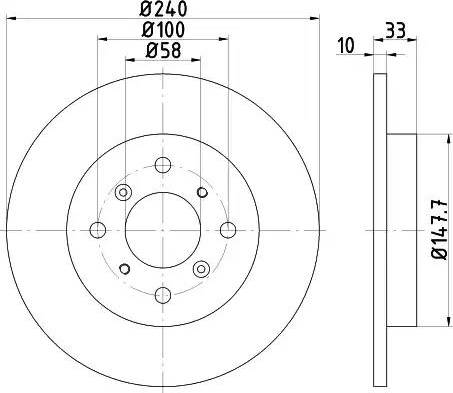 HELLA 8DD 355 119-291 - Əyləc Diski furqanavto.az