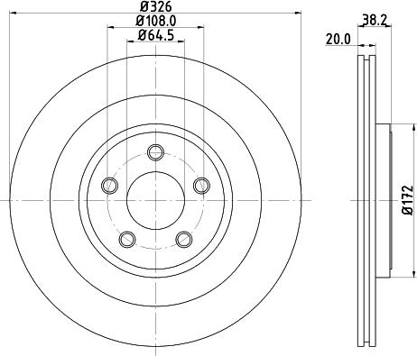 HELLA 8DD 355 128-971 - Əyləc Diski furqanavto.az