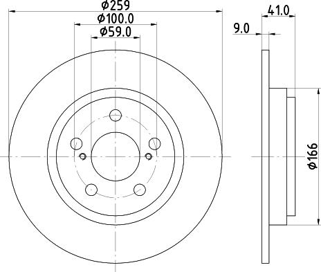 HELLA 8DD 355 116-401 - Əyləc Diski furqanavto.az