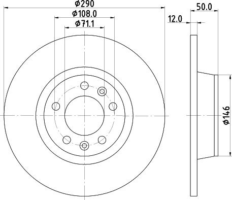 HELLA 8DD 355 116-171 - Əyləc Diski furqanavto.az